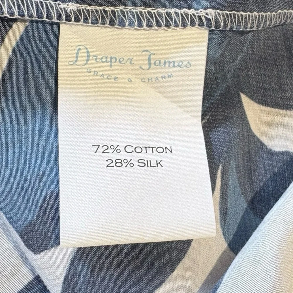 Draper James Sea Pines Cotton Silk Floral Tie Waist Cover Up Pockets XXS💚